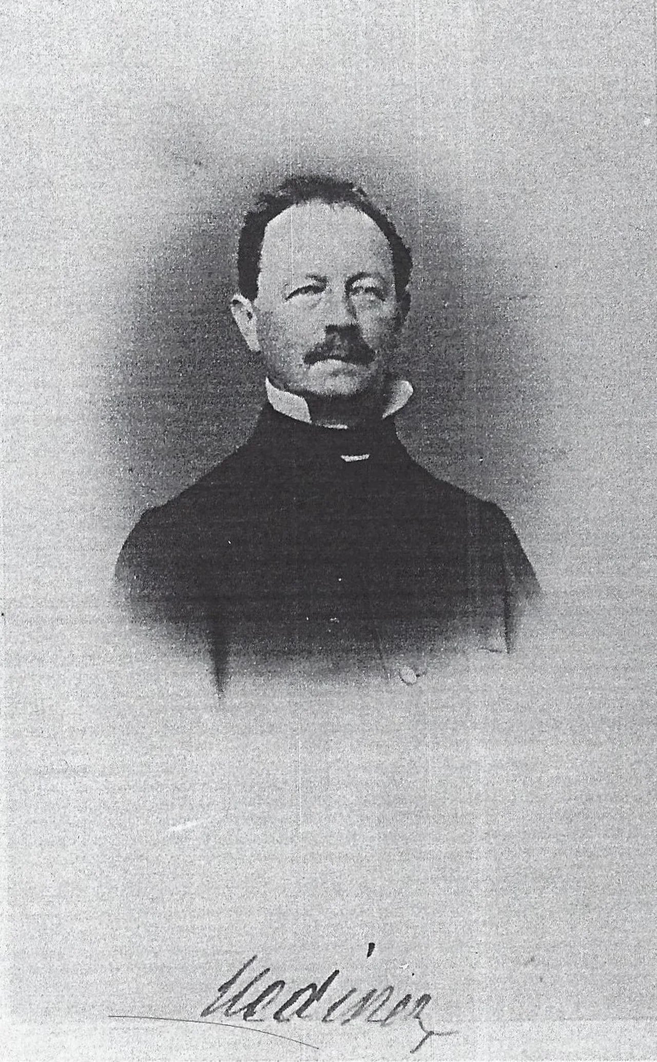 Porträt von August Uedinck (1811–1868) – Gedenkseite