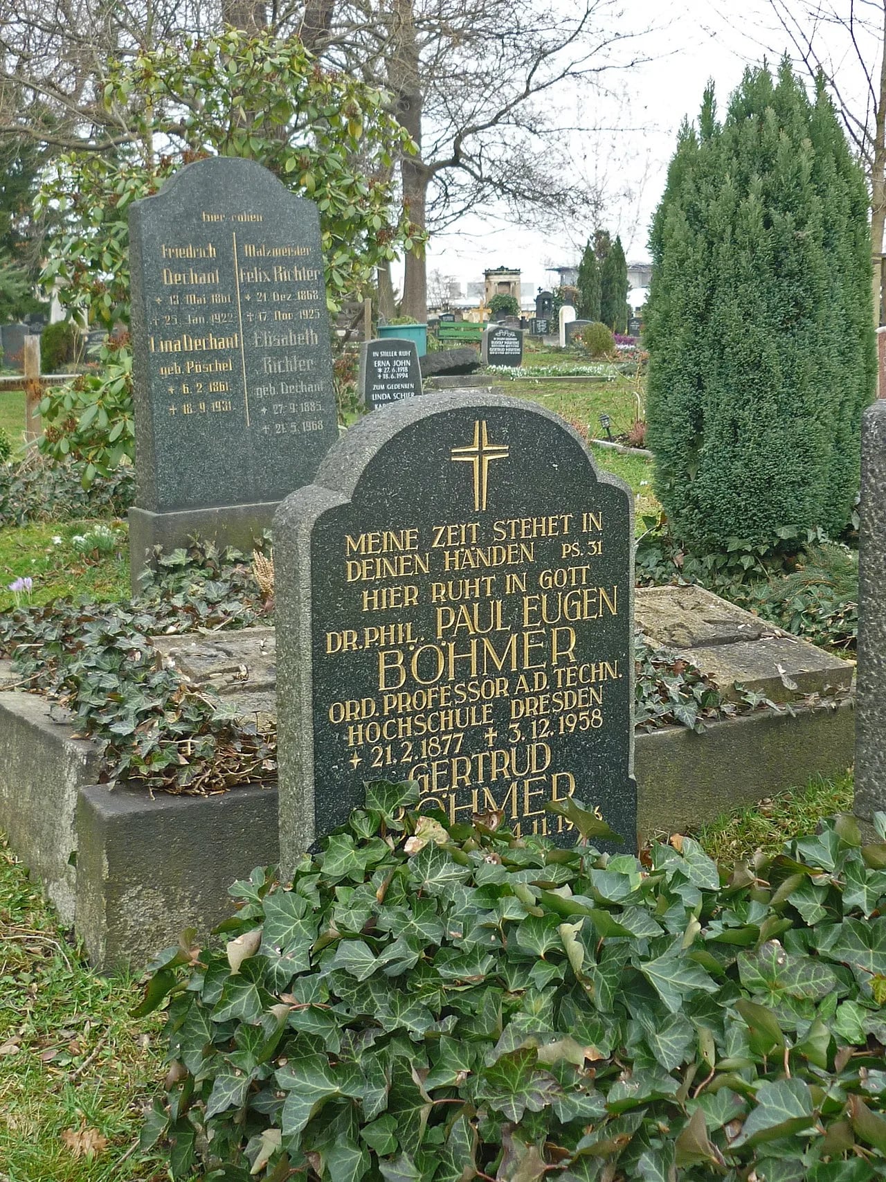 Portrait of Paul Eugen Böhmer (1877–1958) – memorial page