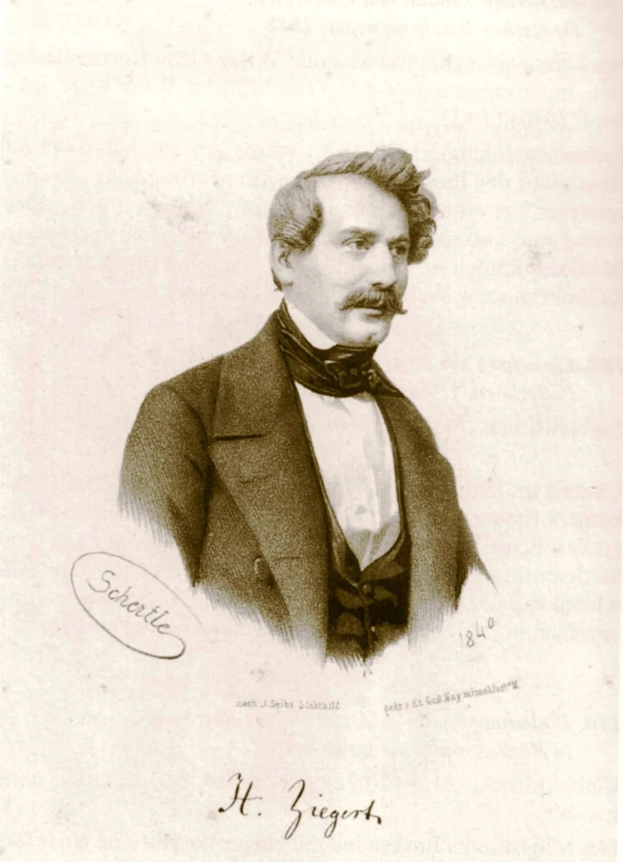 Portrait of August Ziegert (1810–1882) – memorial page
