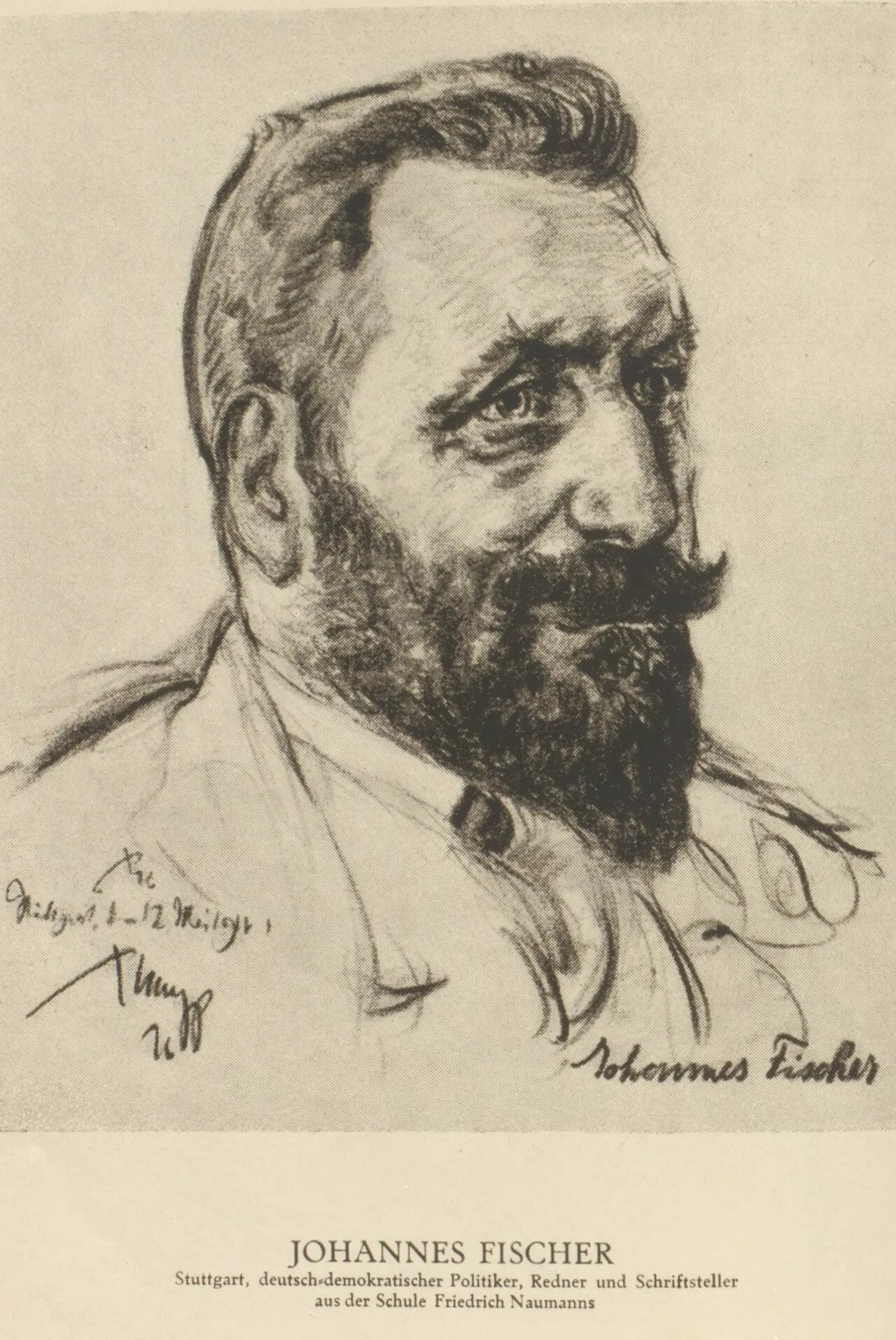 Porträt von Johannes Fischer (1880–1942) – Gedenkseite