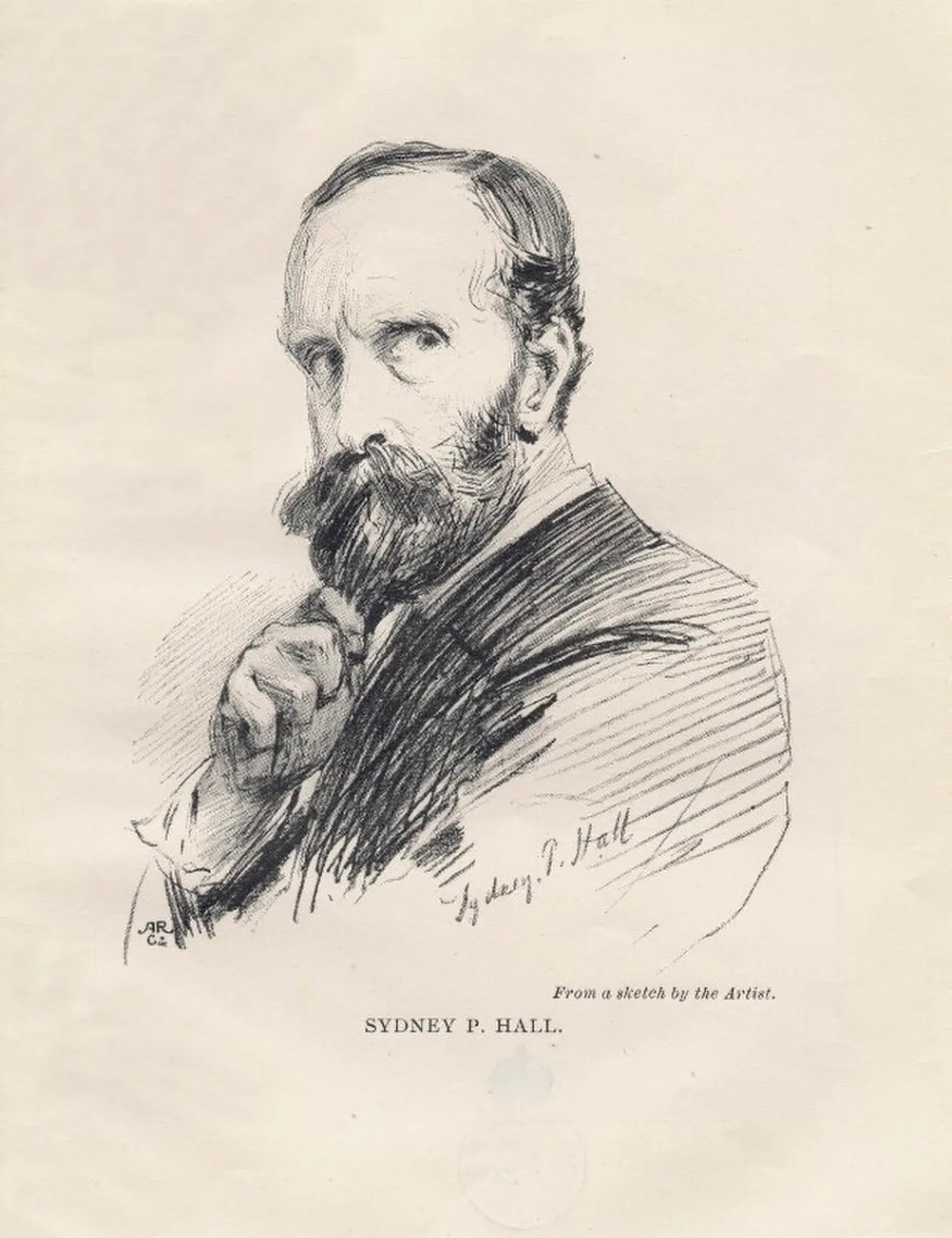 Porträt von Sydney Prior Hall (1842–1922) – Gedenkseite