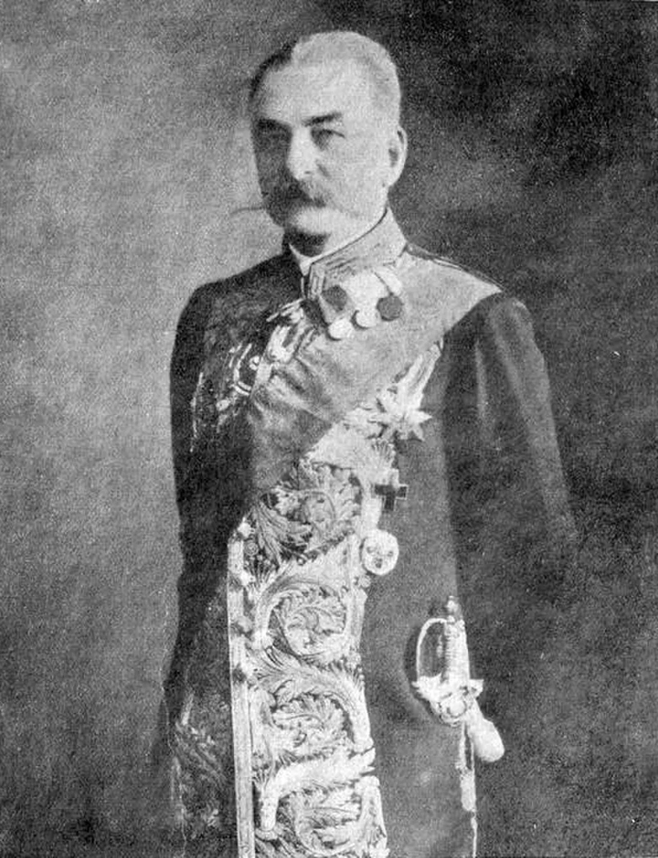 Porträt von Nikolai Dmitrijewitsch Golizyn (1850–1925) – Gedenkseite