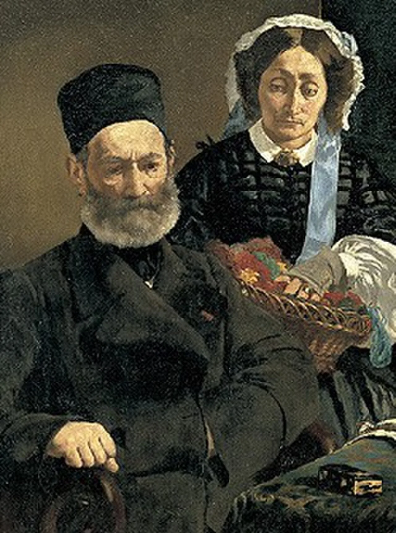 Porträt von Auguste Manet (1797–1862) – Gedenkseite