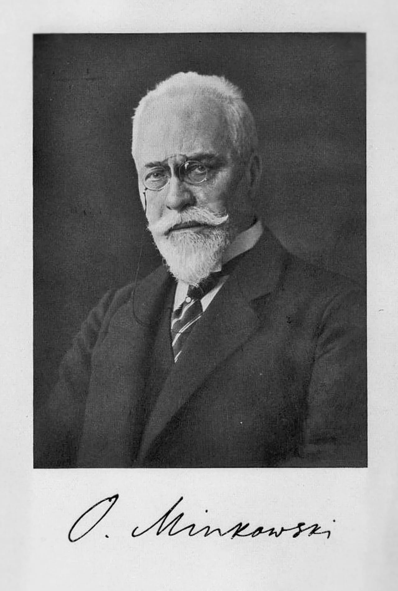 Porträt von Oskar Minkowski (1858–1931) – Gedenkseite