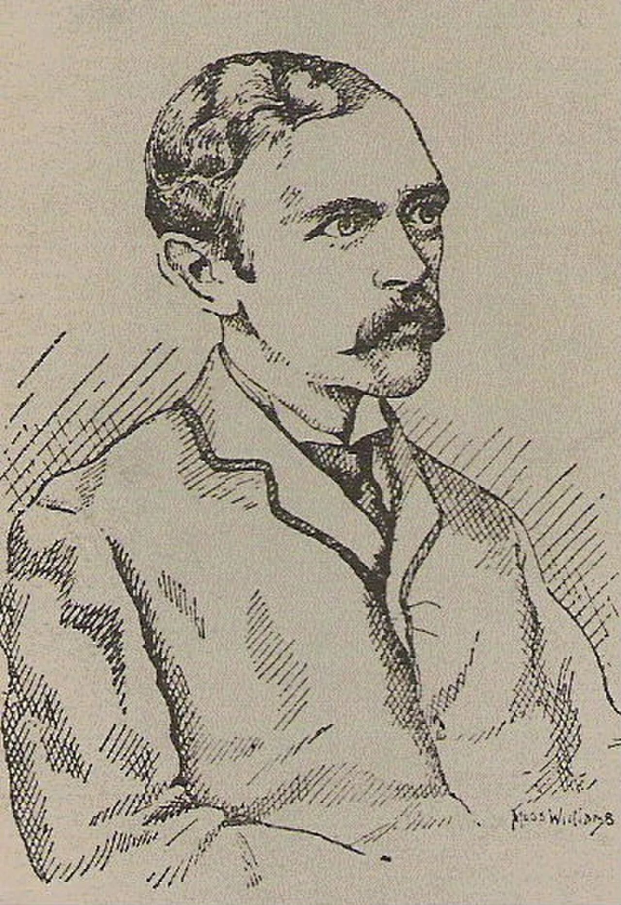 Porträt von T. E. Ellis (1859–1899) – Gedenkseite
