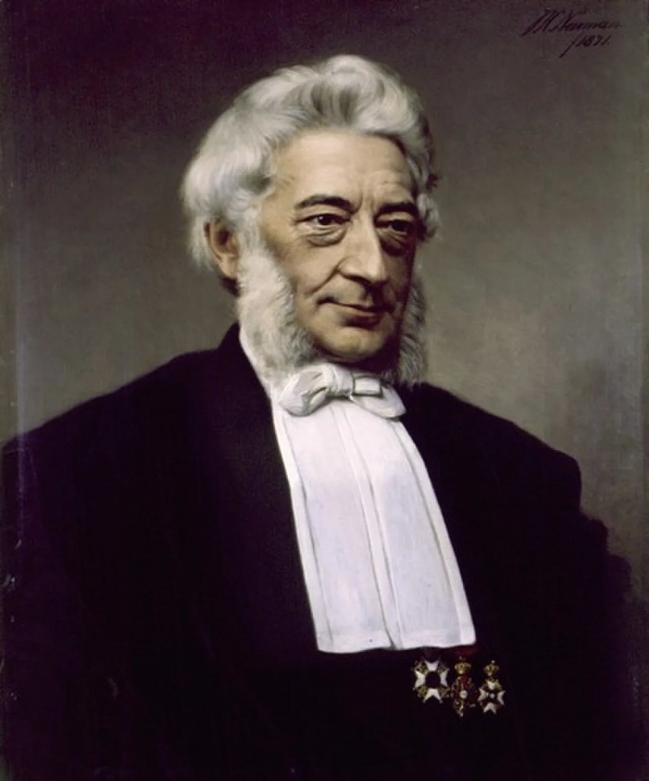 Porträt von Friedrich Anton Wilhelm Miquel (1811–1871) – Gedenkseite