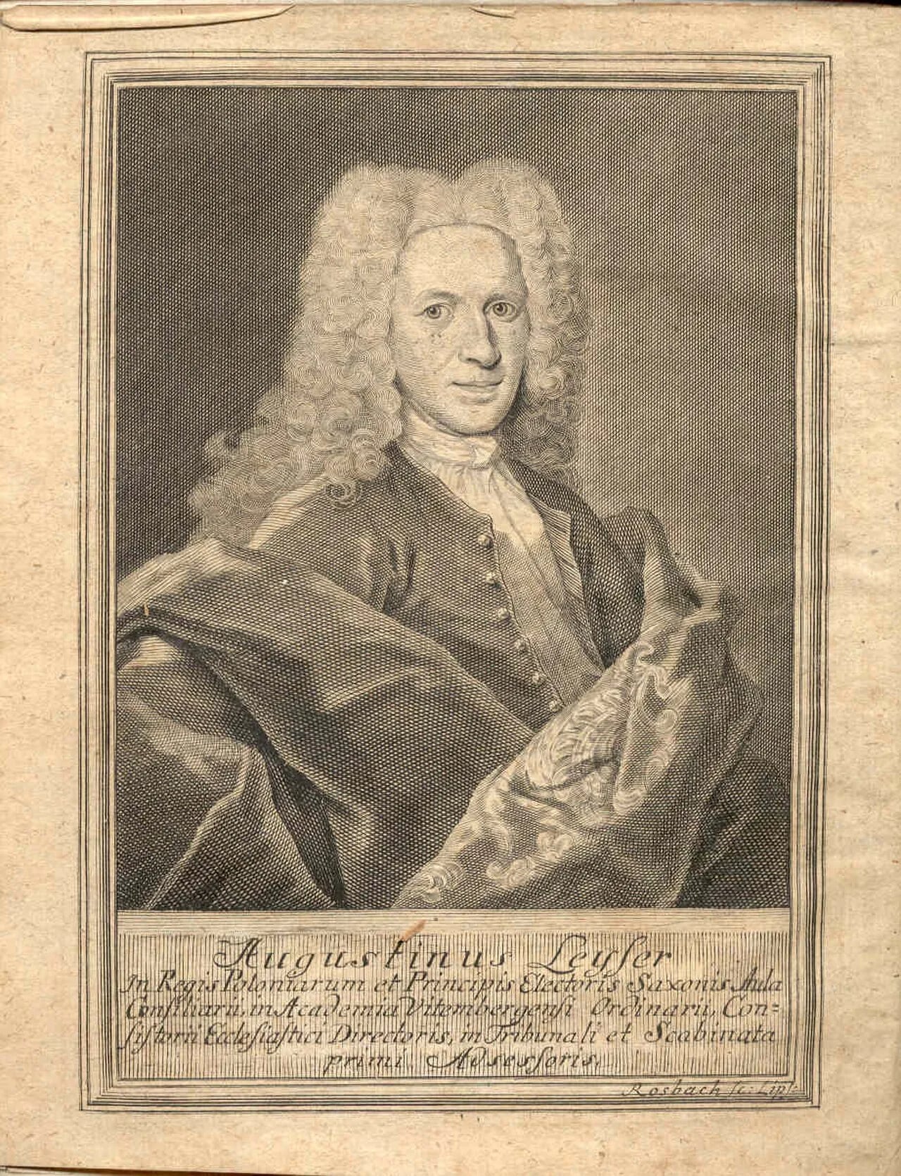 Portrait of Augustin Leyser (1683–1752) – memorial page