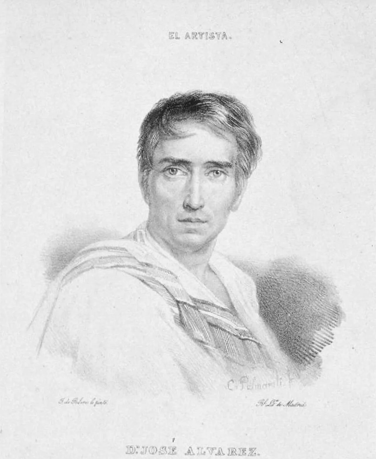 Porträt von José Álvarez Cubero (1768–1827) – Gedenkseite