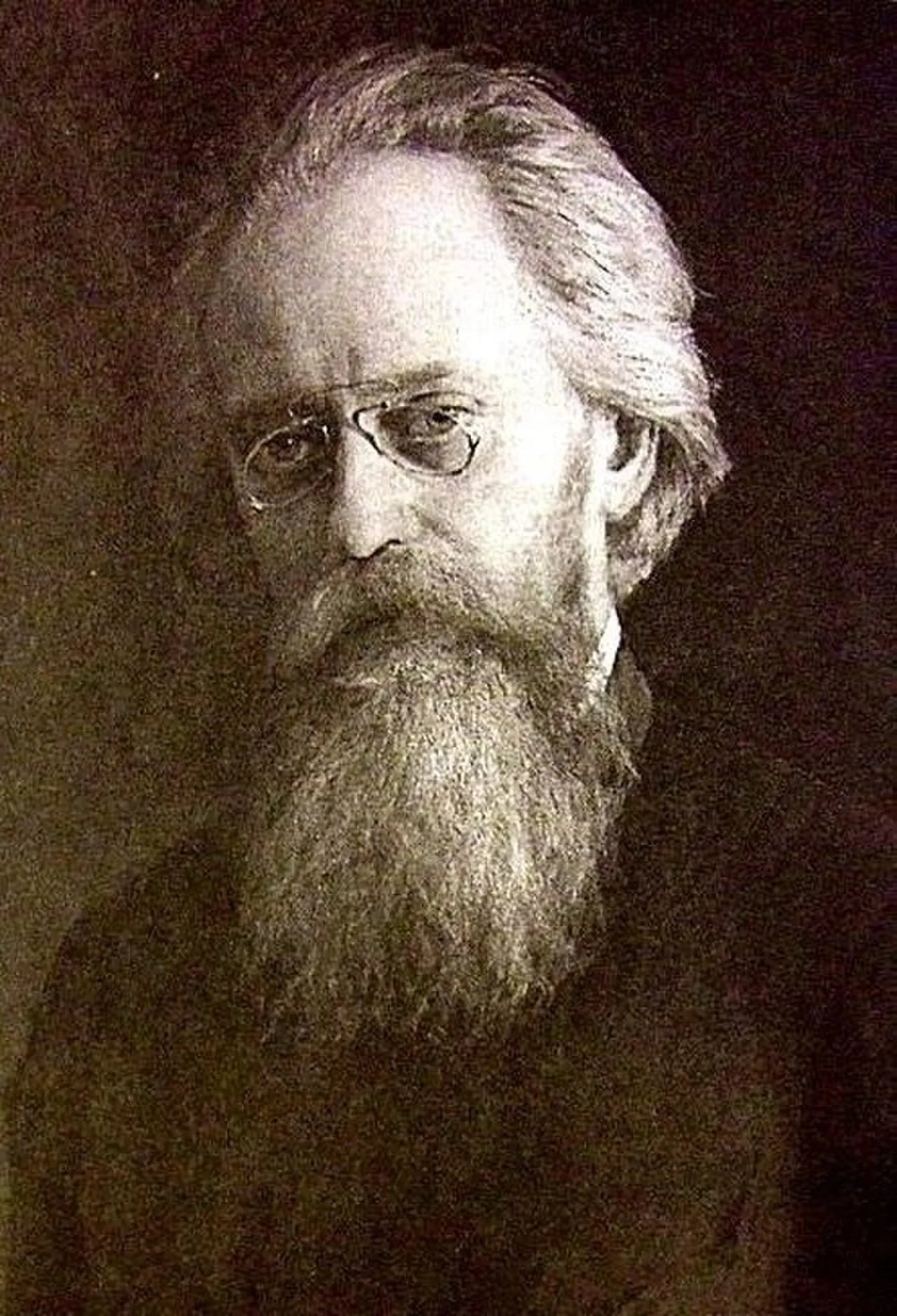 Porträt von Nikolai Konstantinowitsch Michailowski (1842–1904) – Gedenkseite