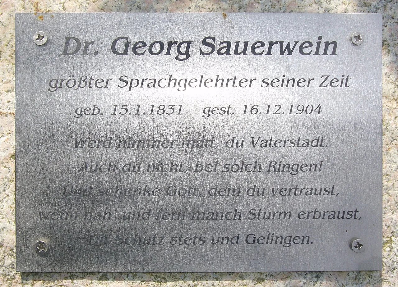 Porträt von Georg Sauerwein (1831–1904) – Gedenkseite