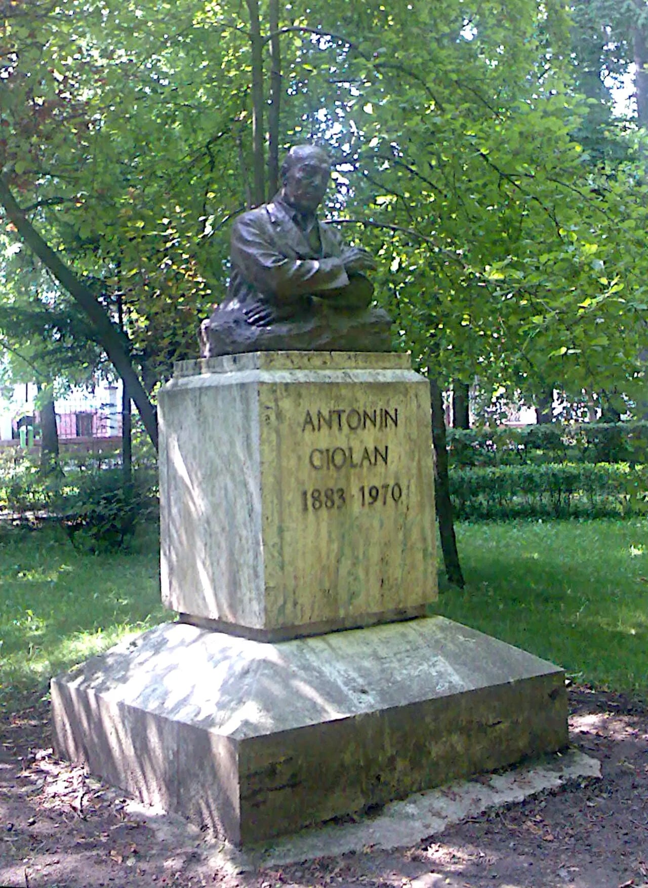 Porträt von Antonin Ciolan (1883–1970) – Gedenkseite