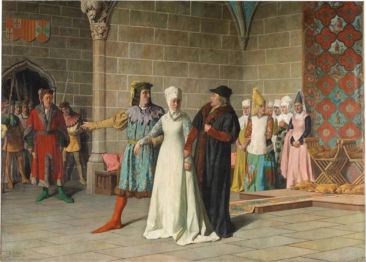 Porträt von Konstanze von Aragon (1318–1346) – Gedenkseite