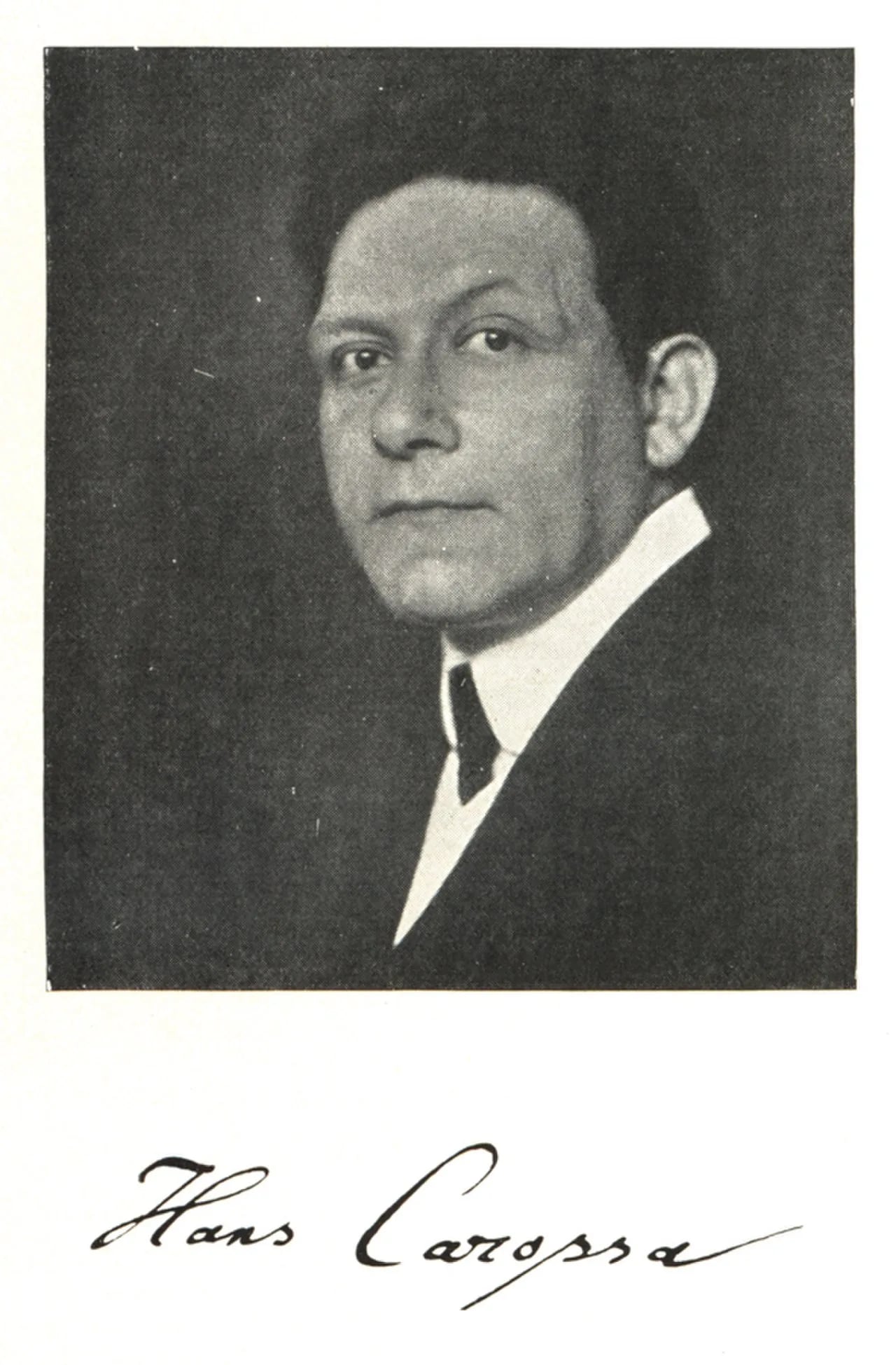 Porträt von Hans Carossa (1878–1956) – Gedenkseite