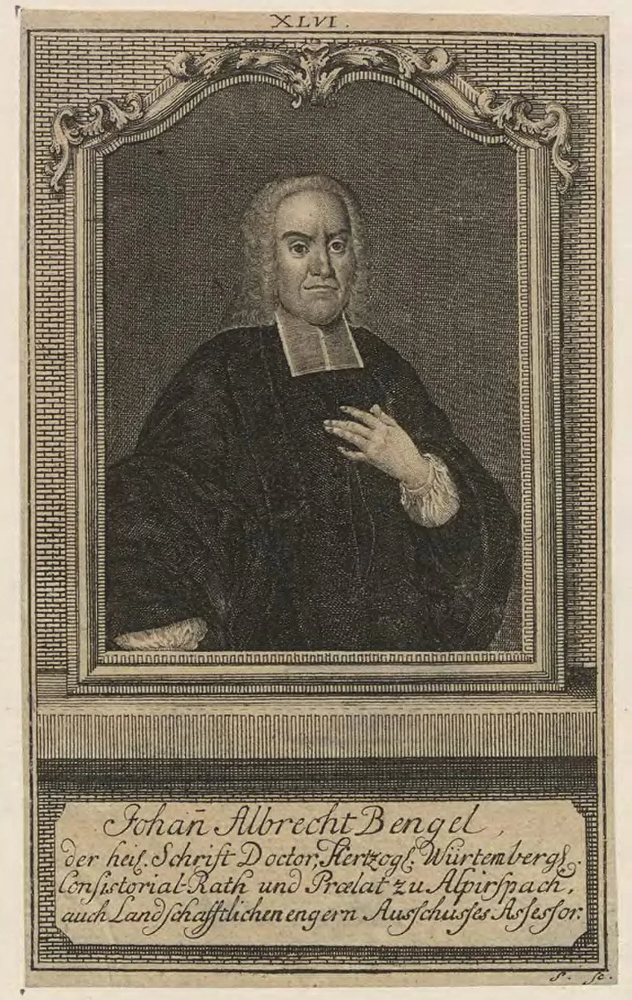Portrait of Johann Albrecht Bengel (1687–1752) – memorial page