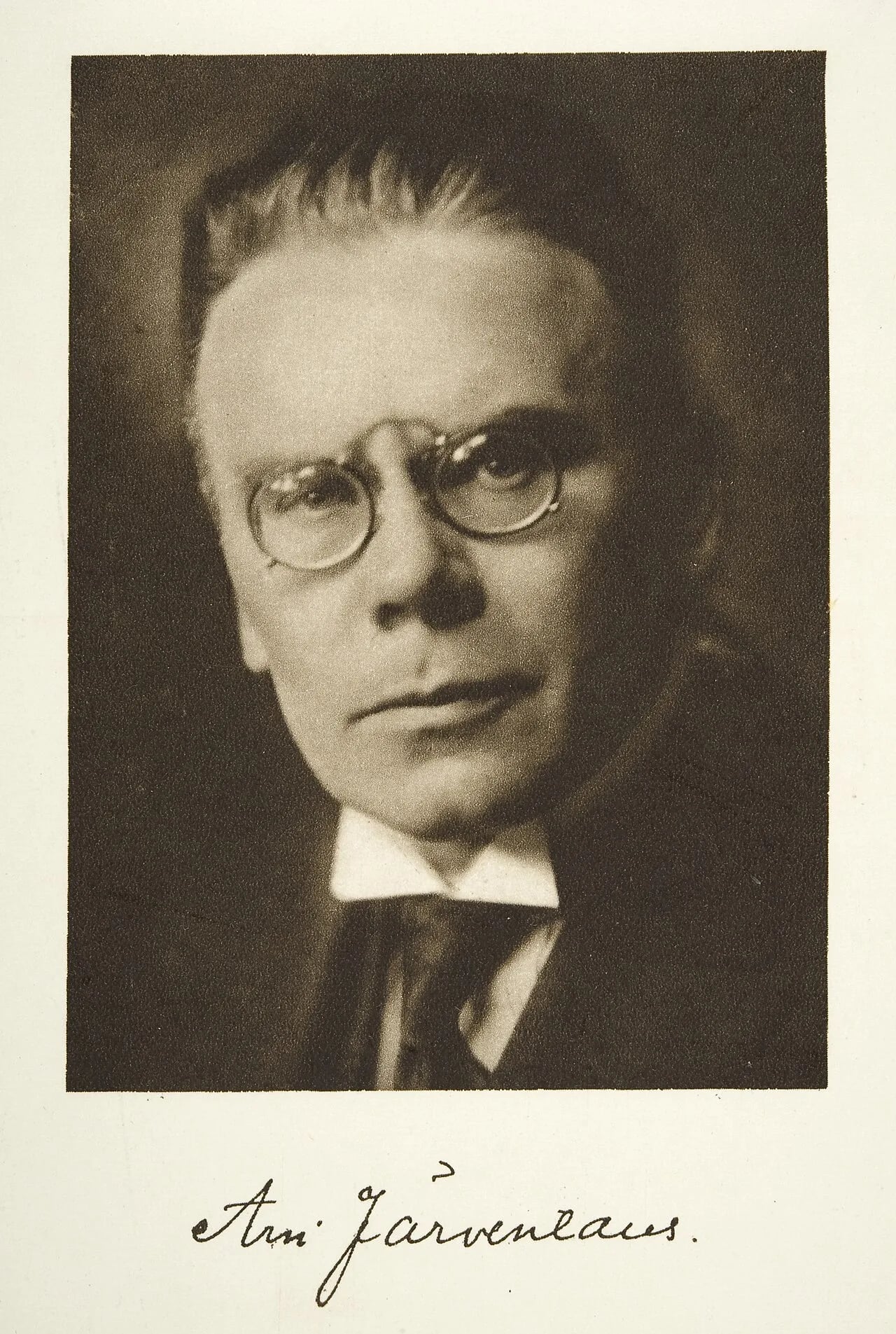 Porträt von Arvi Järventaus (1883–1939) – Gedenkseite