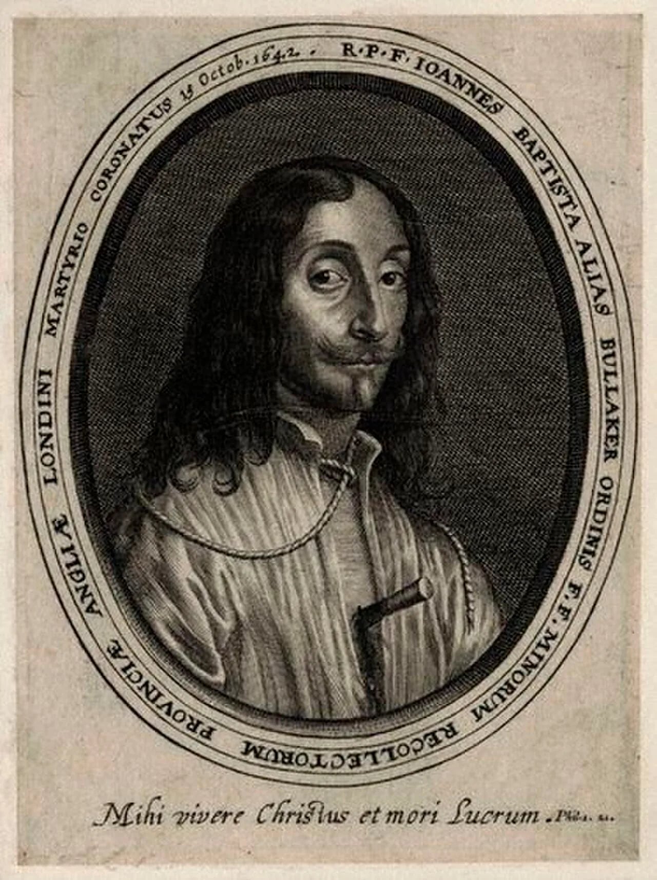 Portrait of Thomas Bullaker (1604–1642) – memorial page
