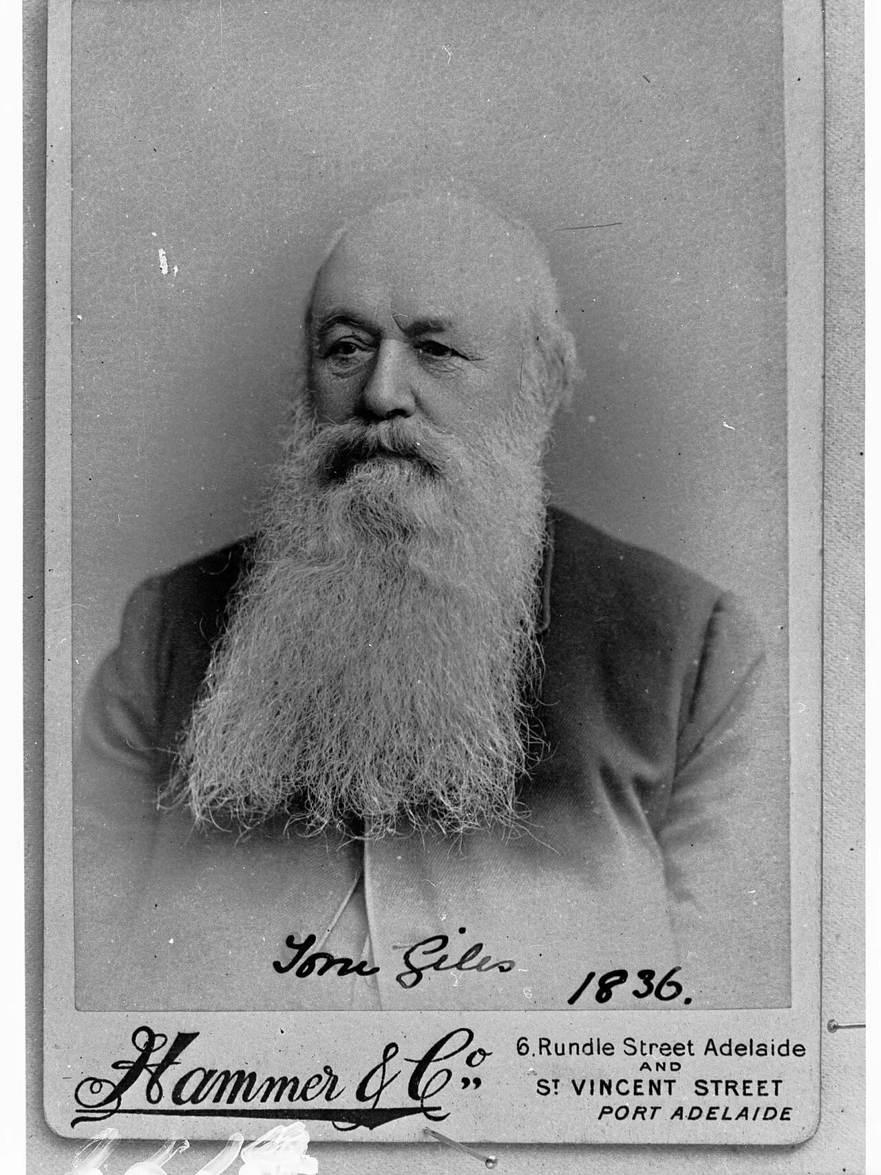 Portrait of Thomas Giles (1820–1899) – memorial page