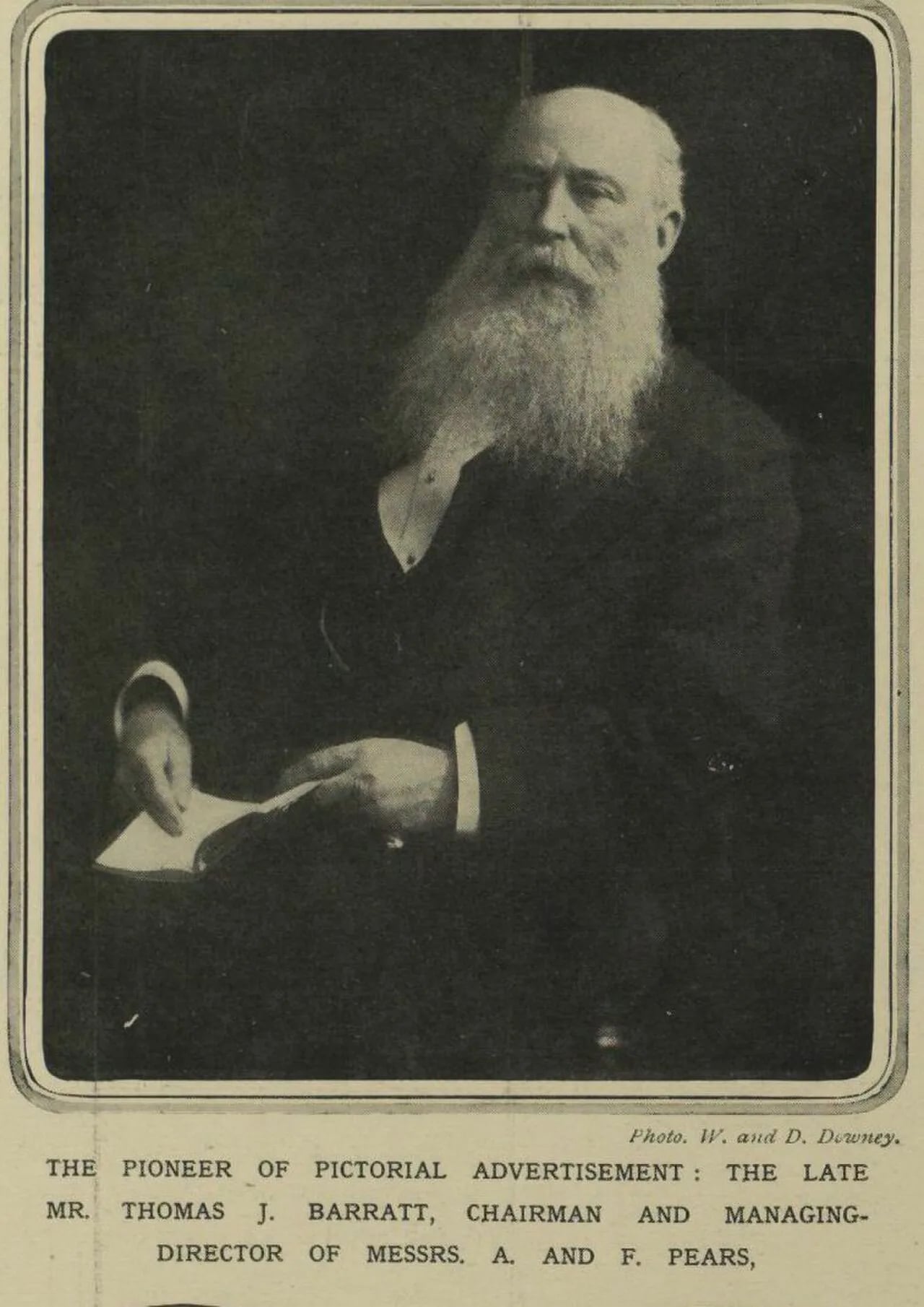 Portrait of Thomas J. Barratt (1841–1914) – memorial page