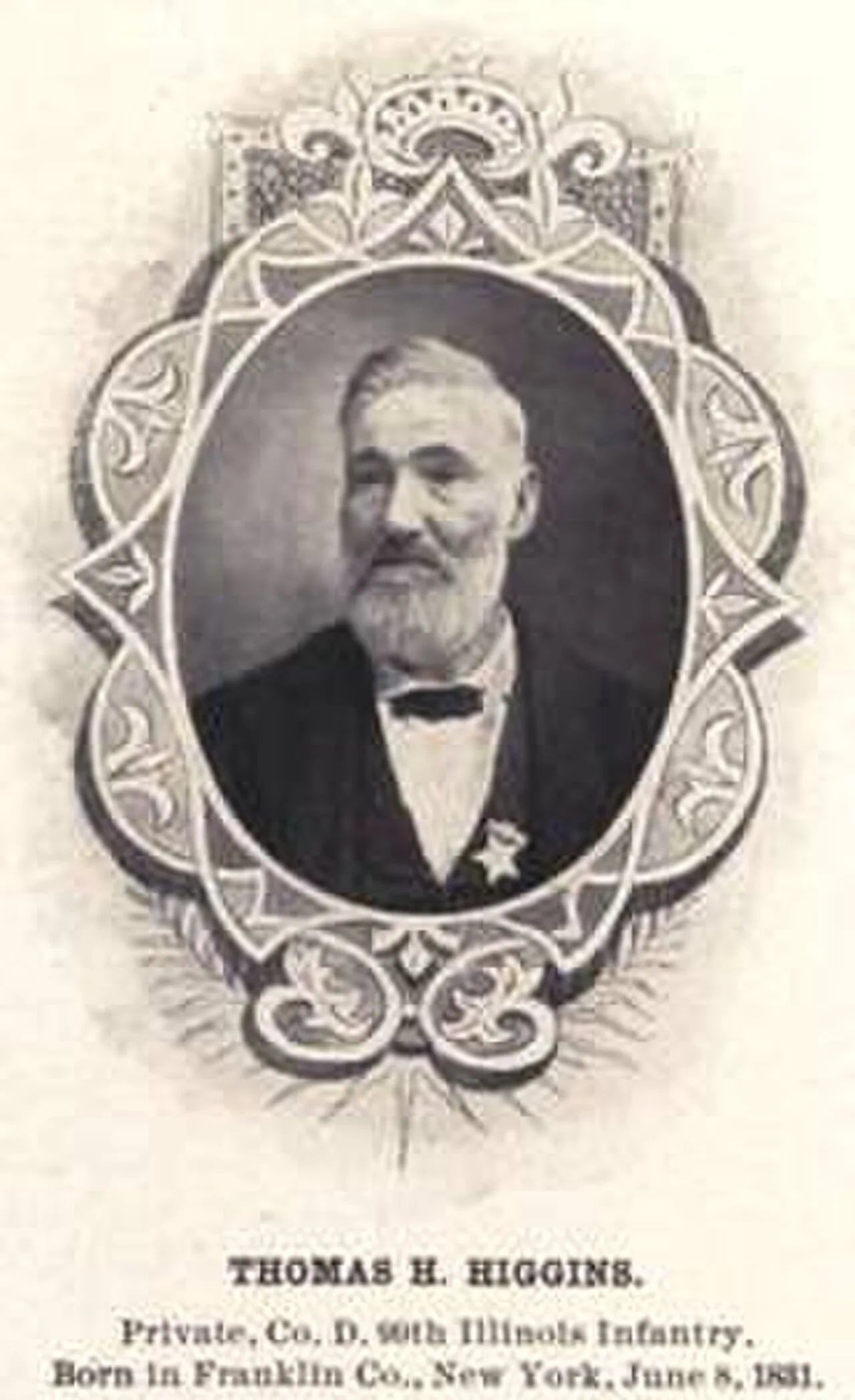 Porträt von Thomas J. Higgins (1831–1917) – Gedenkseite