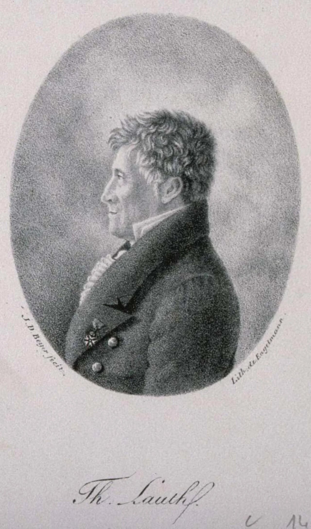 Porträt von Thomas Lauth (1758–1826) – Gedenkseite