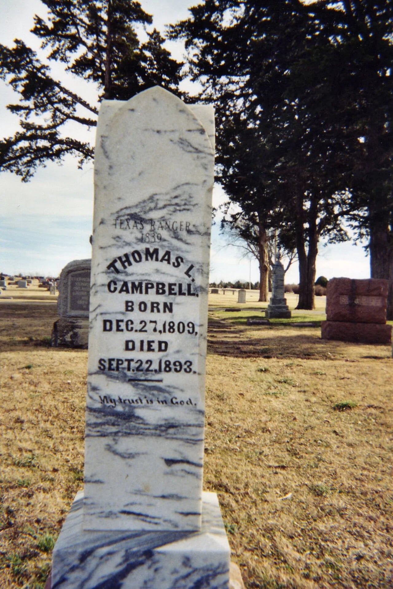 Portrait of Thomas Lopton Campbell, Jr. (1809–1893) – memorial page