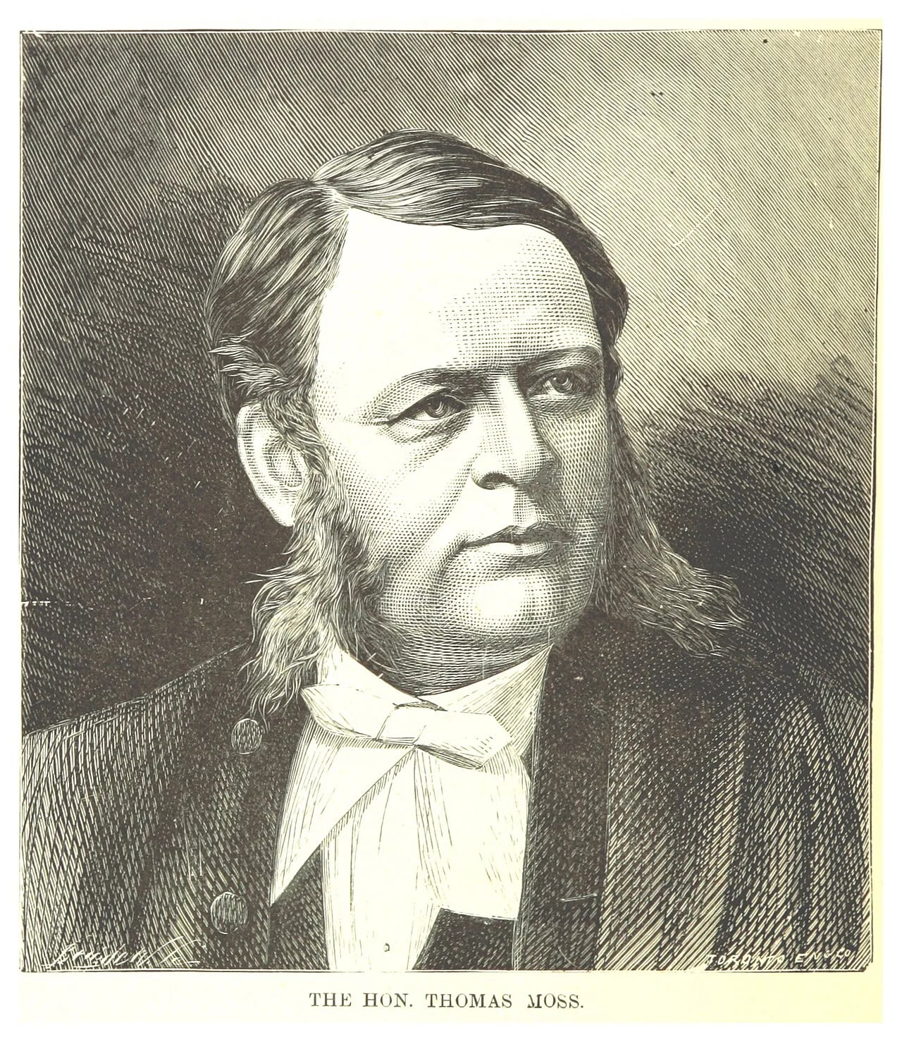 Porträt von Thomas Moss (1836–1881) – Gedenkseite
