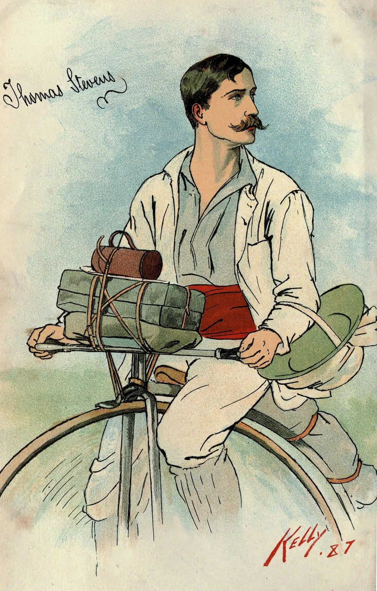 Porträt von Thomas Stevens (1854–1935) – Gedenkseite