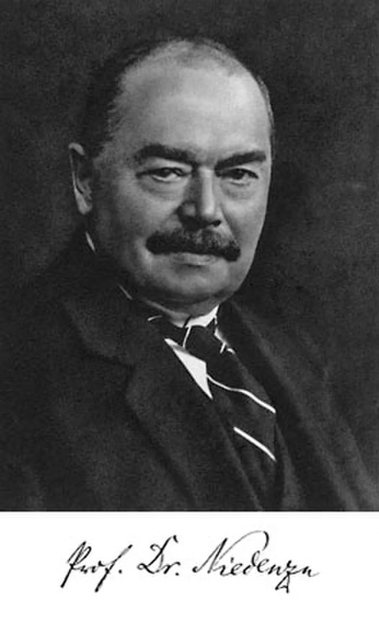 Portrait of Franz Josef Niedenzu (1857–1937) – memorial page