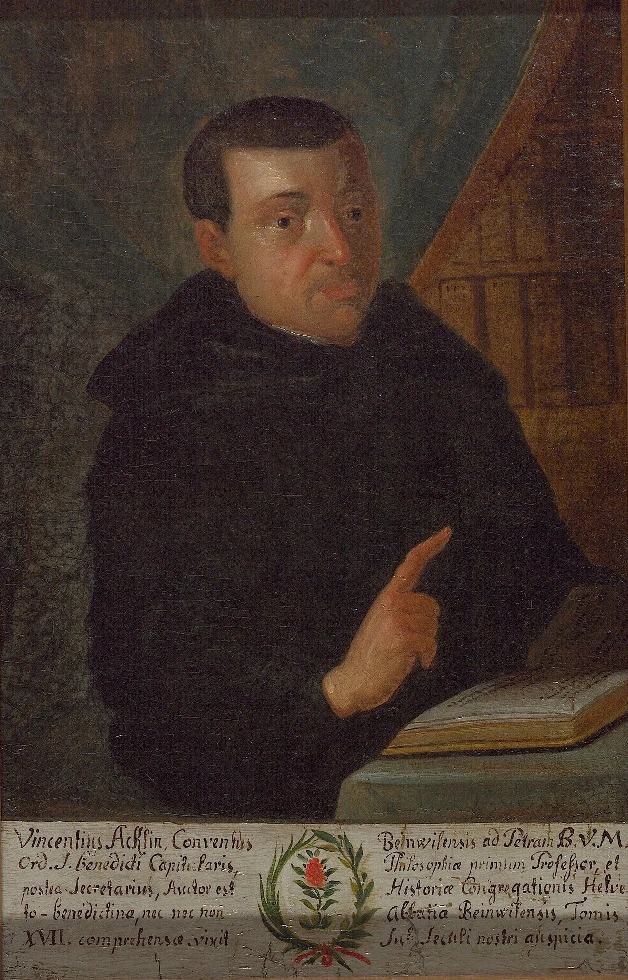 Porträt von Vinzenz Acklin (1676–1747) – Gedenkseite