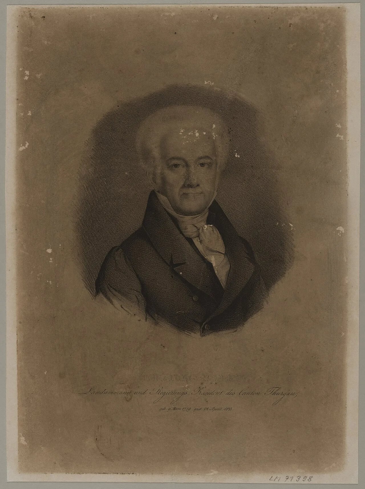 Portrait of Johannes Morell (1759–1835) – memorial page