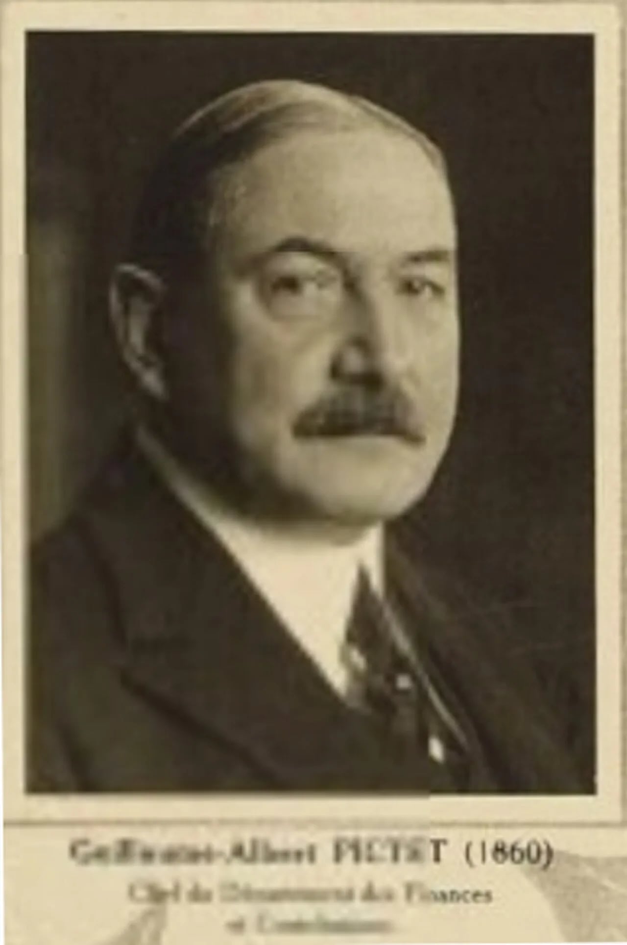 Porträt von Guillaume Pictet (1860–1926) – Gedenkseite