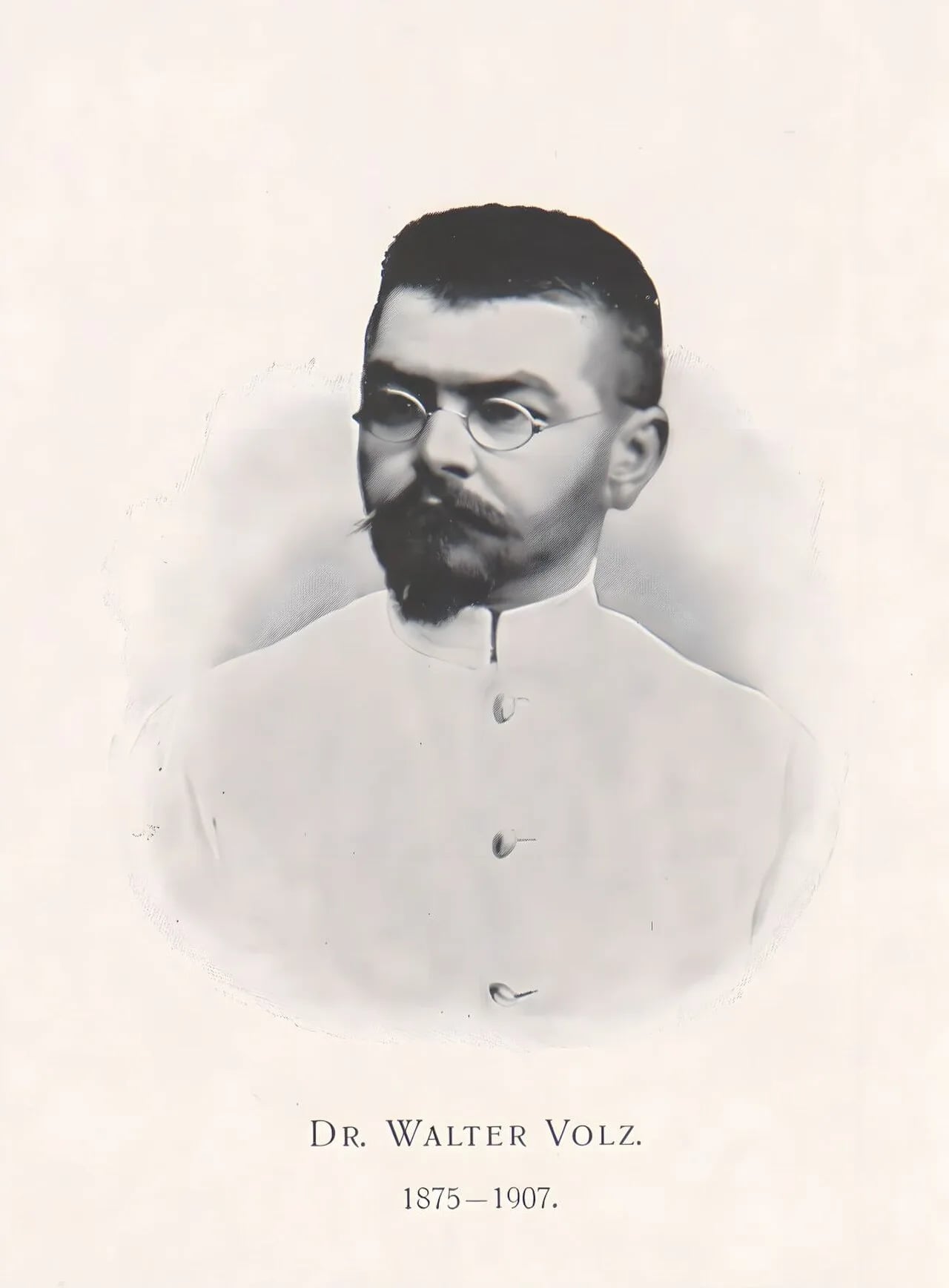 Portrait of Walter Volz (1875–1907) – memorial page