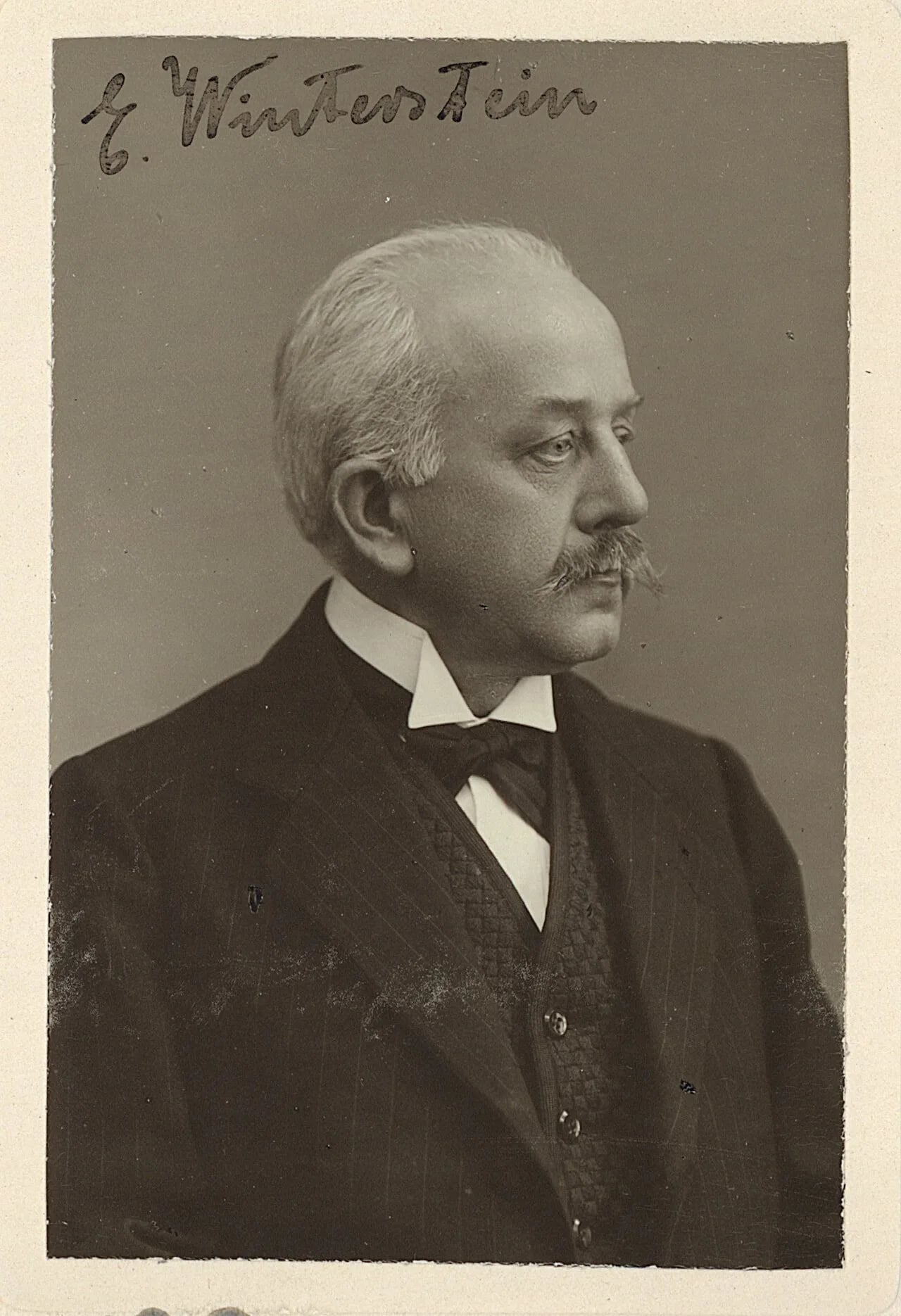 Porträt von Ernst Winterstein (1865–1949) – Gedenkseite