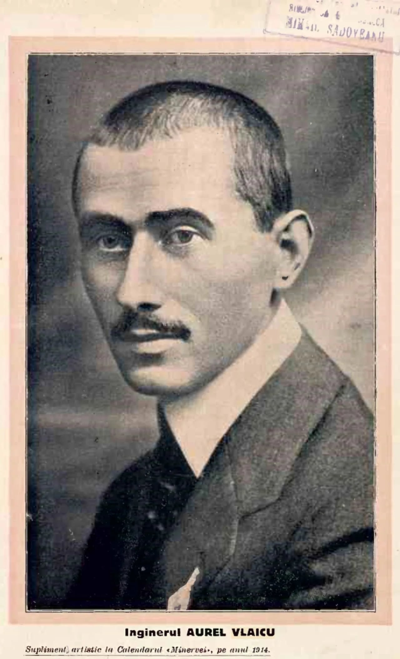 Porträt von Aurel Vlaicu (1882–1913) – Gedenkseite