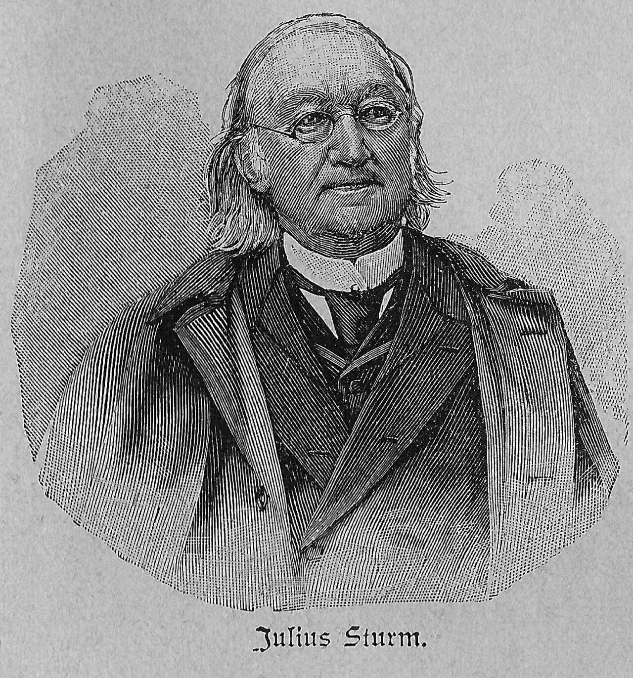 Porträt von Julius Sturm (1816–1896) – Gedenkseite