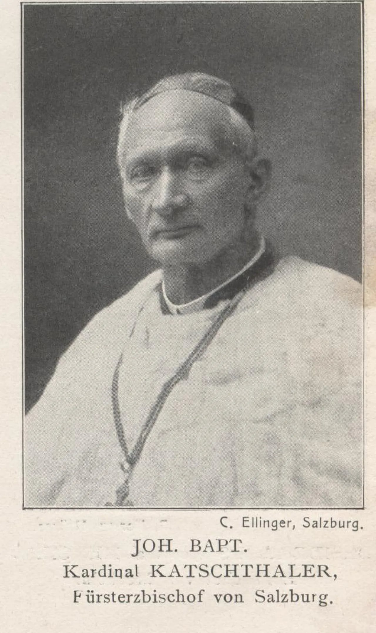 Portrait of Johannes Baptist Katschthaler (1832–1914) – memorial page
