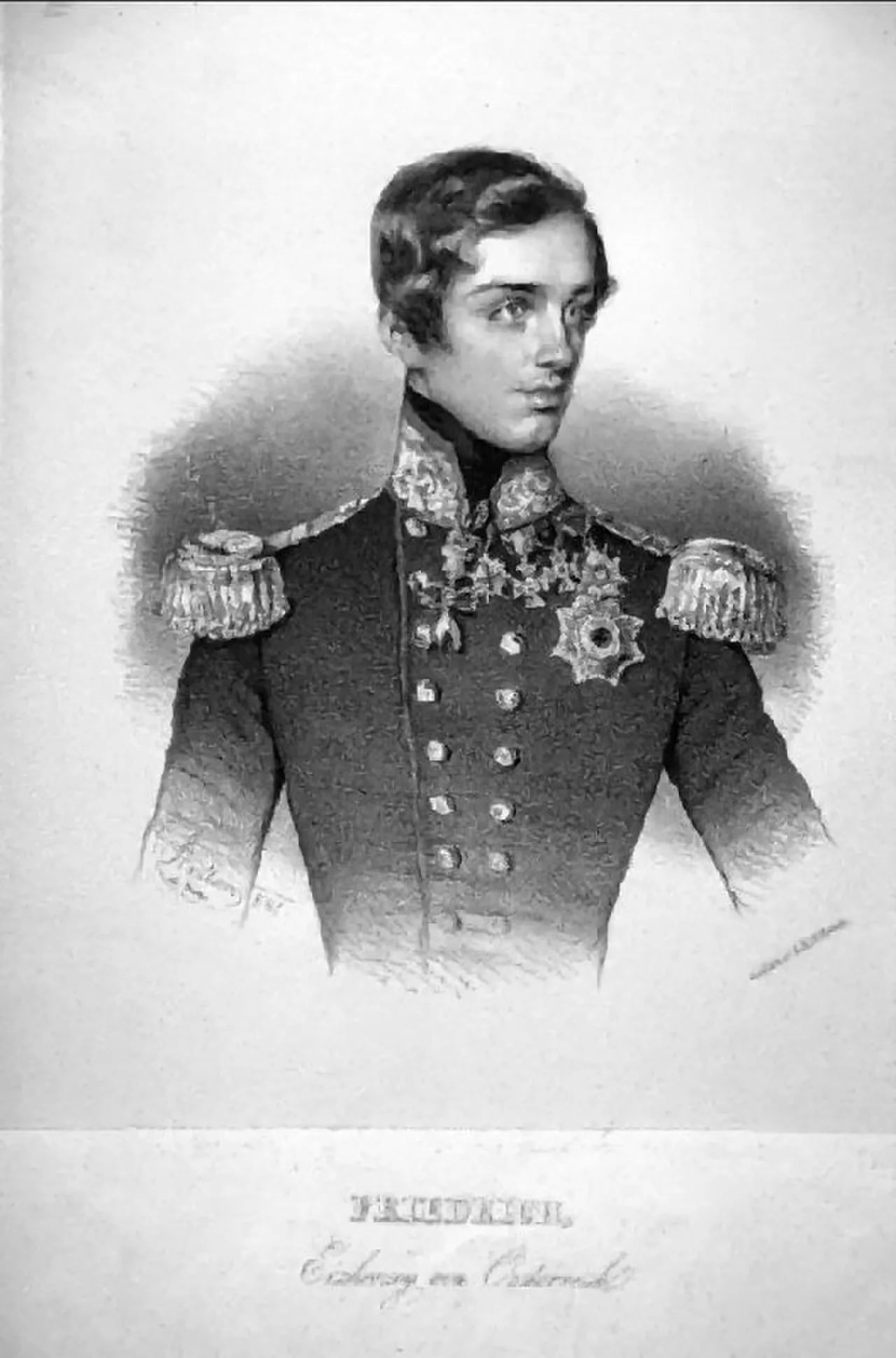Portrait of Friedrich Ferdinand Leopold von Österreich (1821–1847) – memorial page