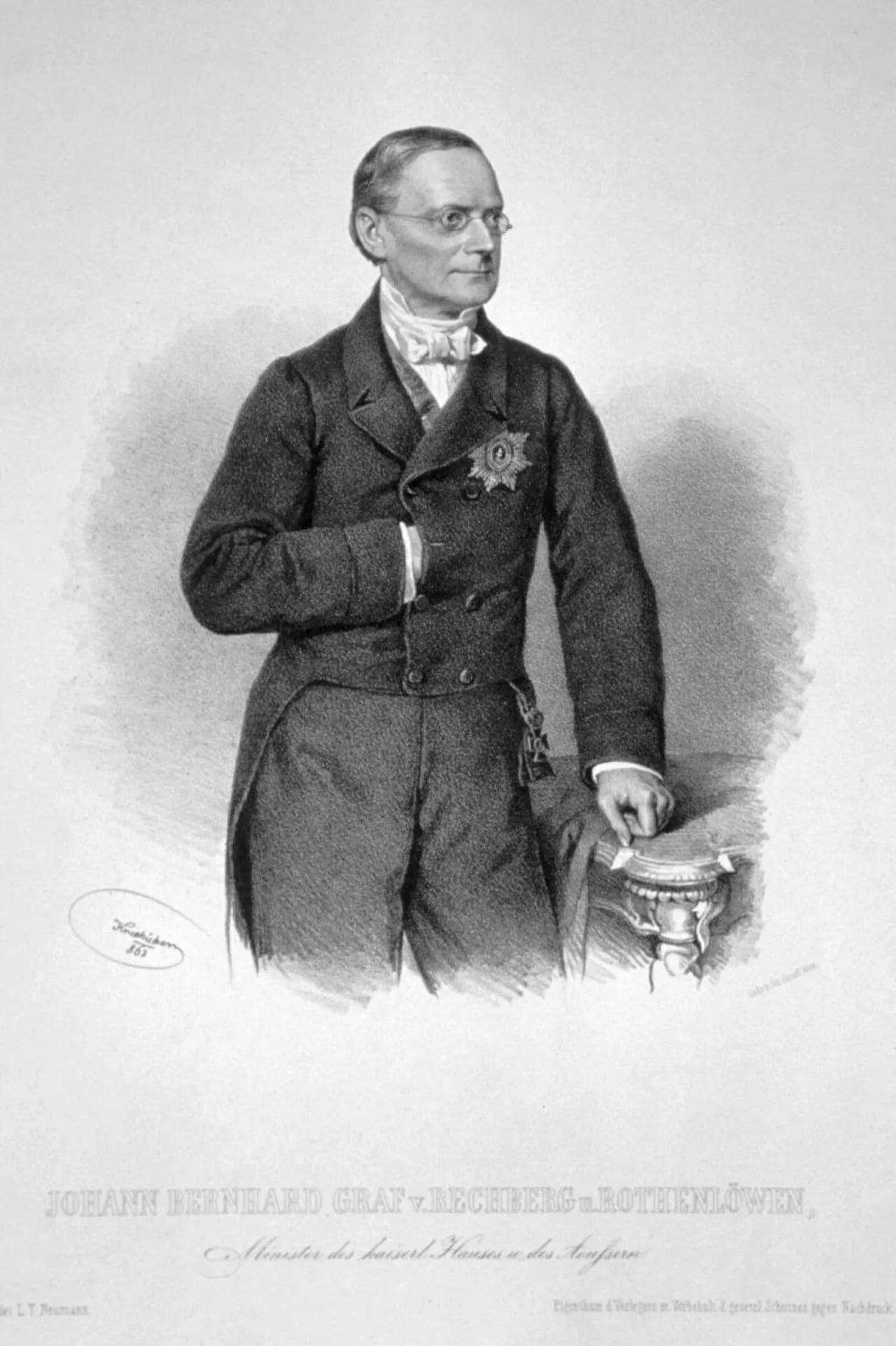 Portrait of Johann Bernhard Graf von Rechberg-Rothenlöwen (1806–1899) – memorial page