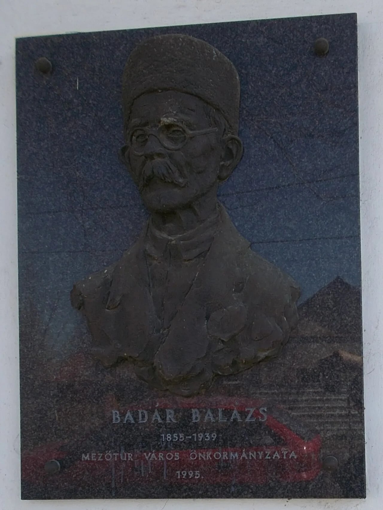 Porträt von Balázs Badár (1855–1939) – Gedenkseite