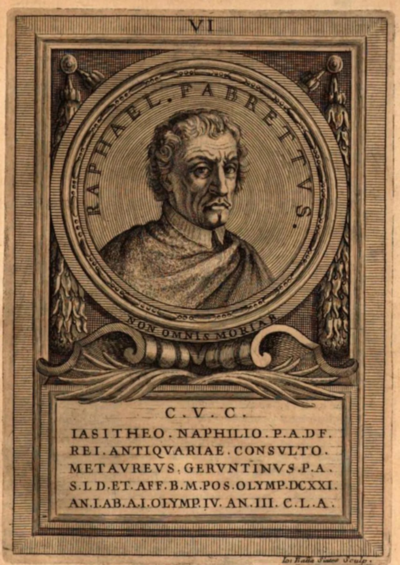 Porträt von Raffaello Fabretti (1620–1700) – Gedenkseite