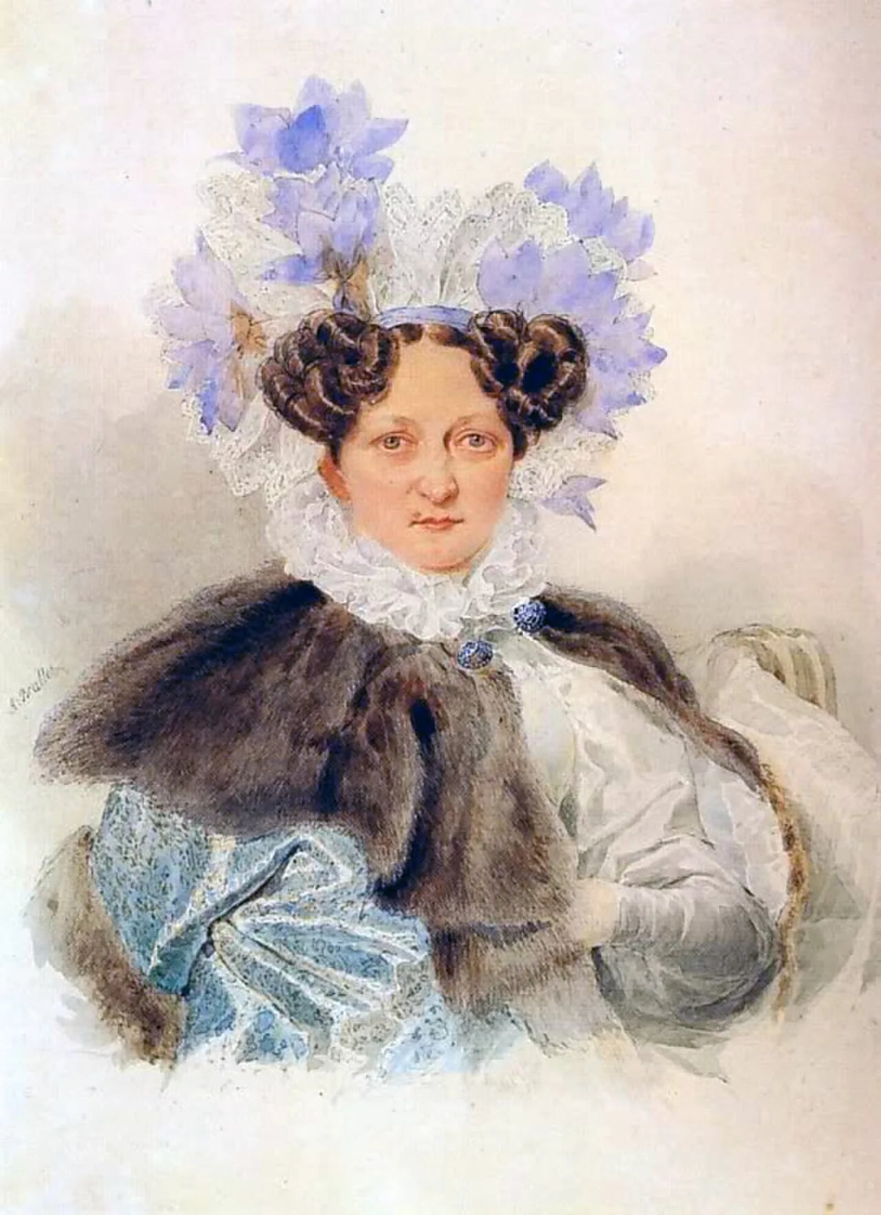 Porträt von Jekaterina Iwanowna Sagrjaschskaja (1779–1842) – Gedenkseite