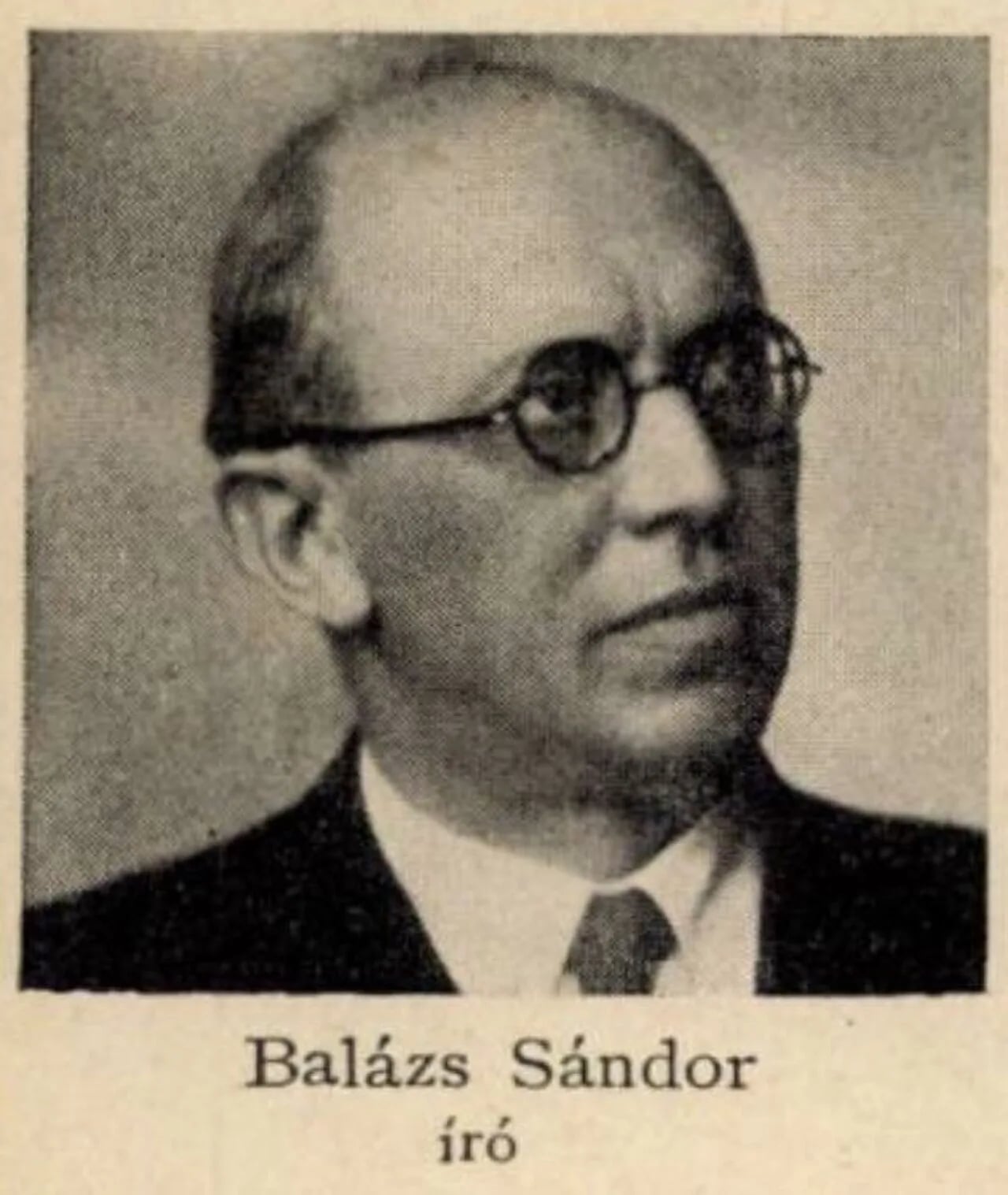 Porträt von Sándor Balázs (1883–1982) – Gedenkseite