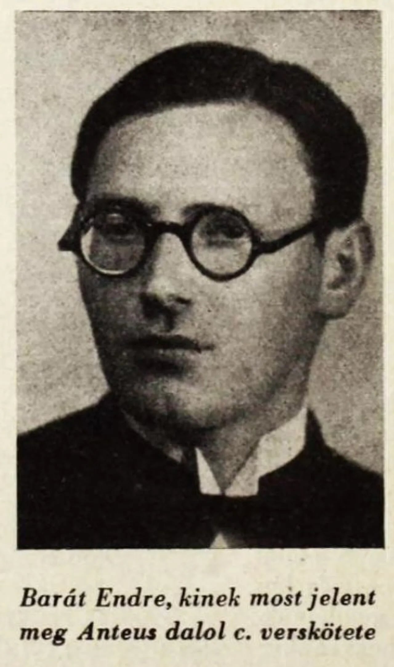 Porträt von Endre Barát (1907–1976) – Gedenkseite