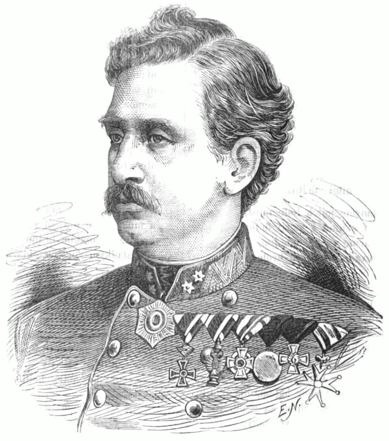 Porträt von Stephan von Jovanović (1828–1885) – Gedenkseite