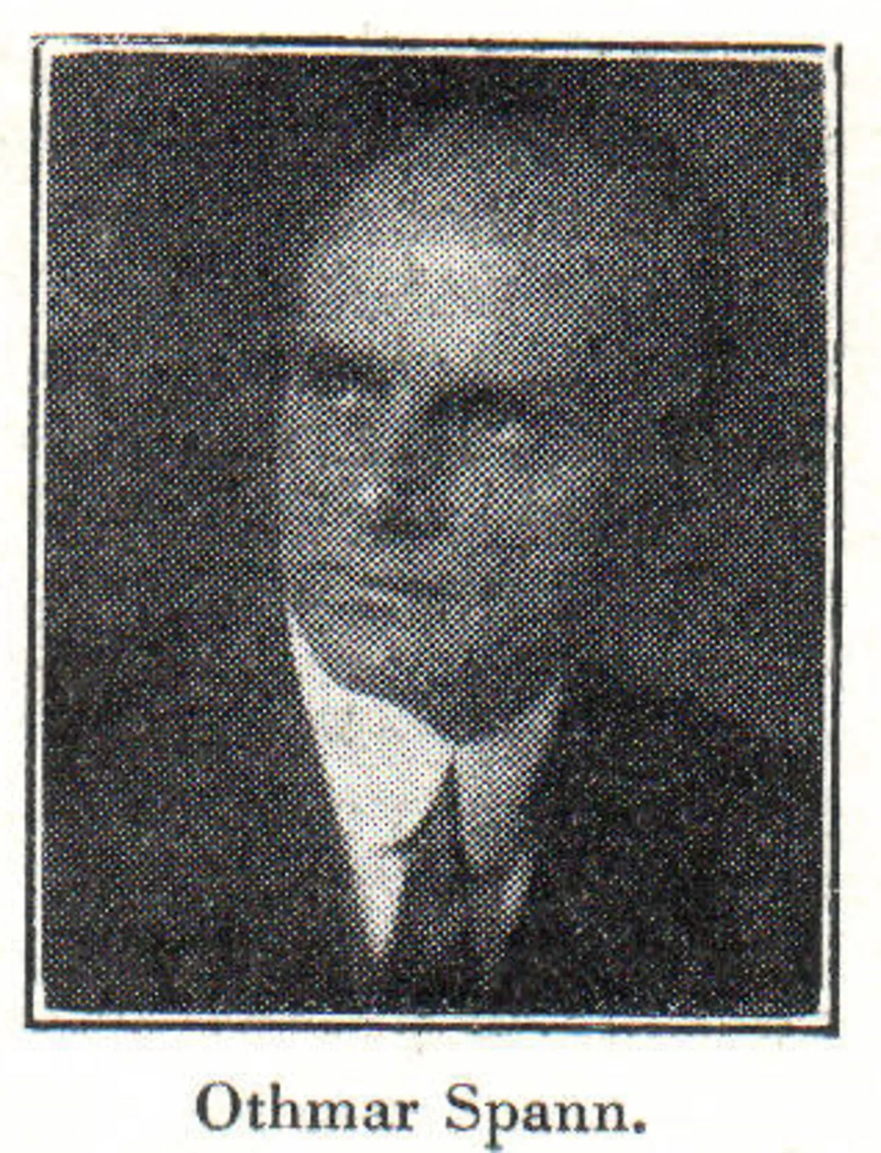 Porträt von Othmar Spann (1878–1950) – Gedenkseite