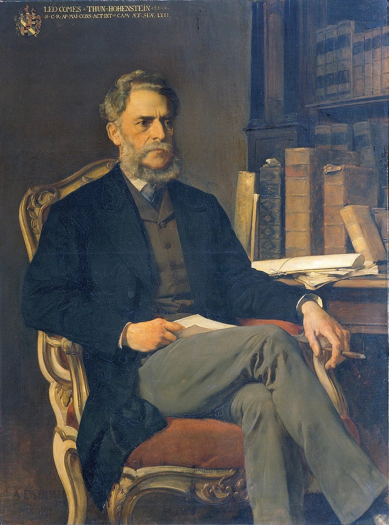 Porträt von Leo von Thun und Hohenstein (1811–1888) – Gedenkseite