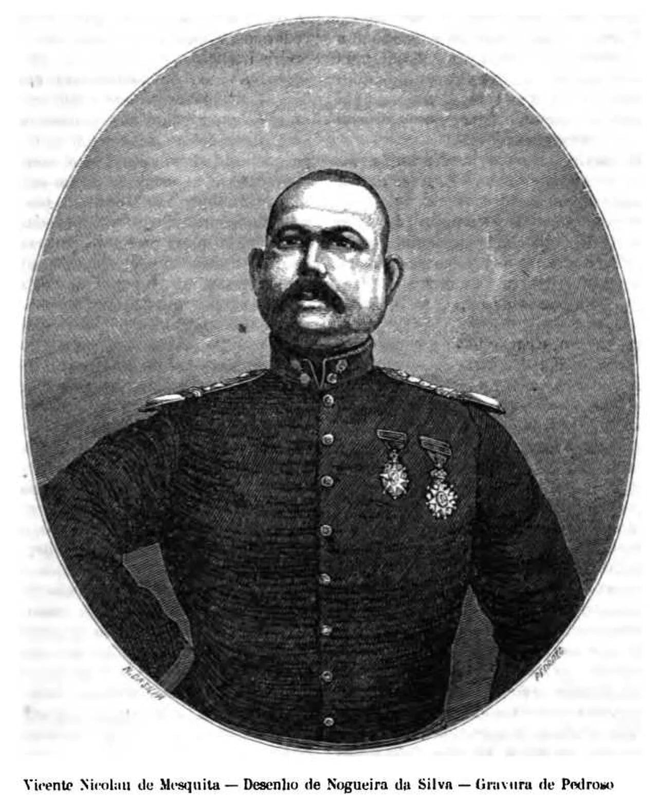 Porträt von Vicente Nicolau de Mesquita (1818–1880) – Gedenkseite