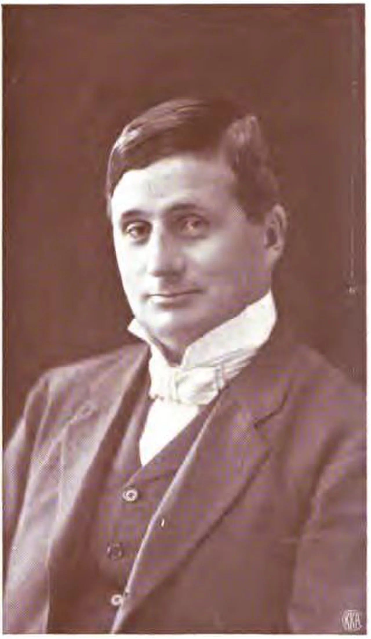 Porträt von Vilhelm Mariboe Aubert (1868–1908) – Gedenkseite