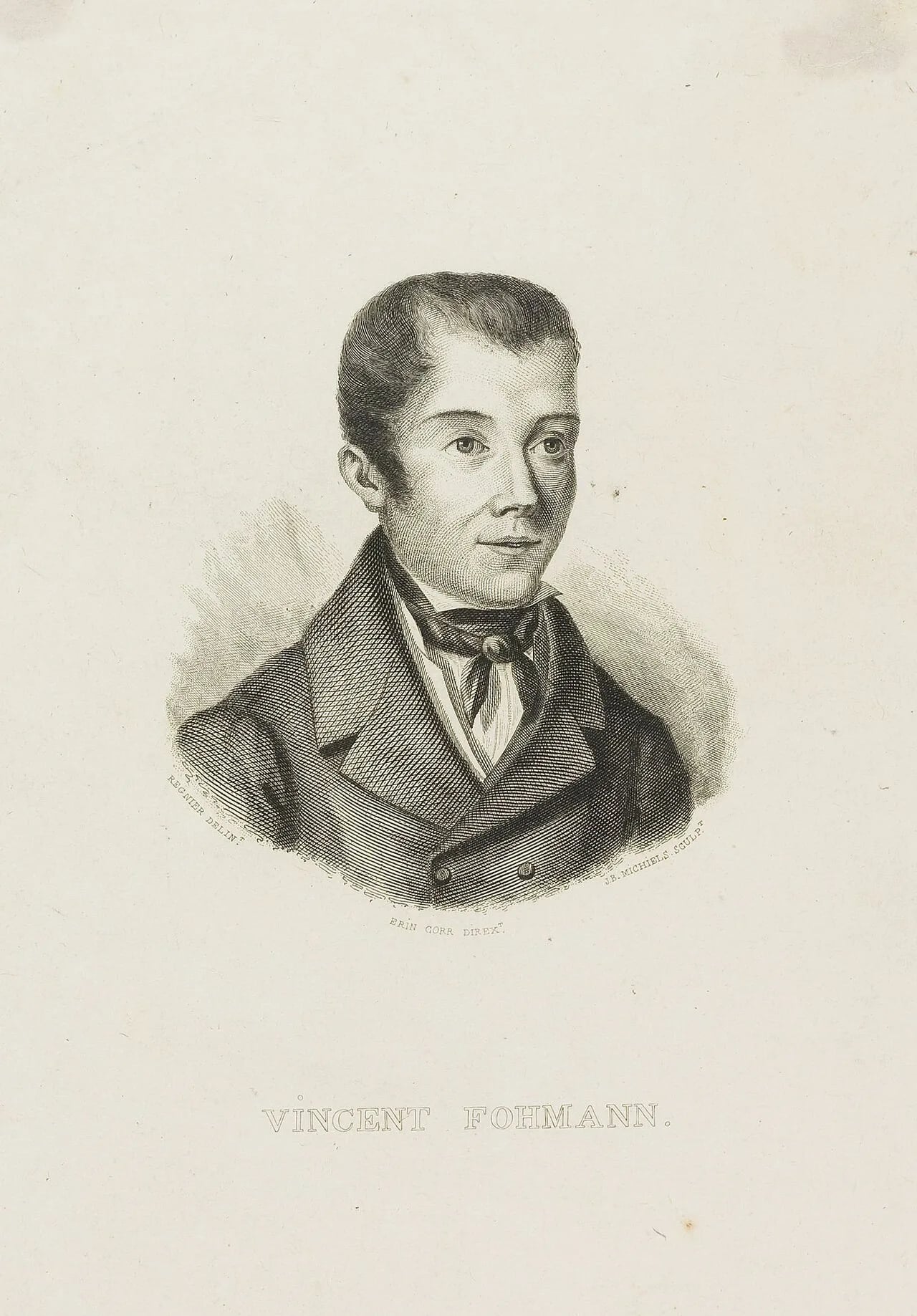 Porträt von Vincenz Fohmann (1794–1837) – Gedenkseite