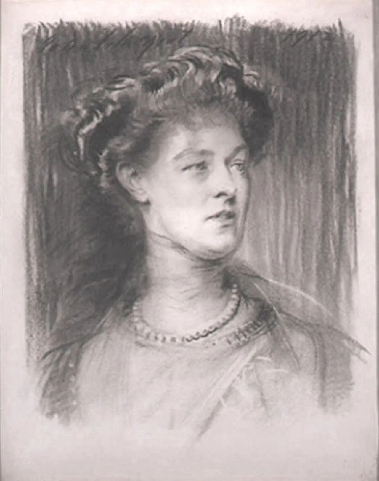 Porträt von Violet Herbert, Countess of Powis (1865–1929) – Gedenkseite